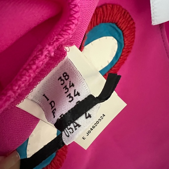 Moschino Pink Mini Dress w Floral Embroidery - Picture 9 of 12